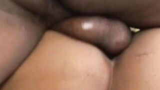 Big Boobed milf loves to seduce her man into the living room