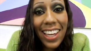 Nasty ebony bimbos is plowed from behind into her shiny ebony as