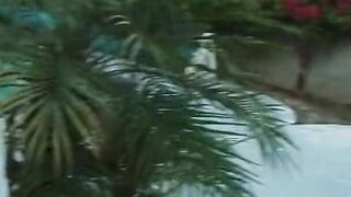 Dark Hair beach girlfriend blows, ride and gets drilled by bro