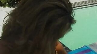 Dark Hair beach girlfriend blows, ride and gets drilled by bro