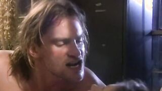 Pale red head Hot riding and blows off a longhaired bro