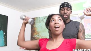 Ebony Power XXL Cock vs Ebony Ghetto Bitch