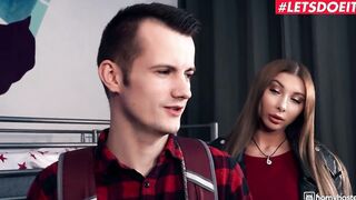 LUSTY HOSTEL - Big Tit Rich Skank Needs An Anal 3 Way