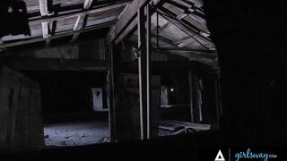 GIRLSWAY Thirsty Huntress Fuck The Big Tit Droids Alexis Fawx And Abigail Mac Into The Wastelands