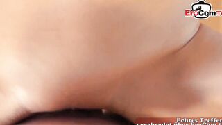 Slim blonde hoe pick up online for a meet and banged!