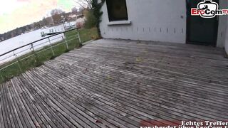 GERMAN AMATEUR SEXDATE INSIDE OUTDOORS pov WITH GLASSES milf