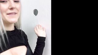 Teenie skank get a long cummed into the fitting room - Eva Elfie
