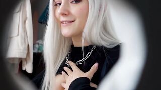Teenie skank get a long cummed into the fitting room - Eva Elfie