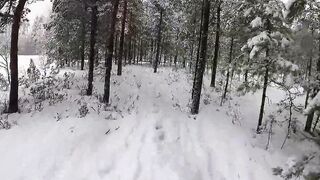 Hot inside the mid of the snow storm
