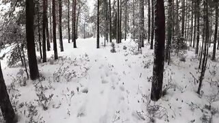 Hot inside the mid of the snow storm