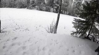 Hot inside the mid of the snow storm