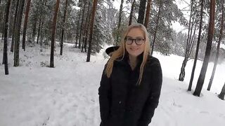 Hot inside the mid of the snow storm