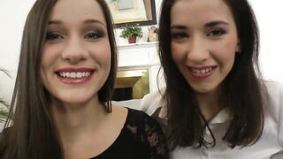 Tasty stepsisters indulge inside family play 3some