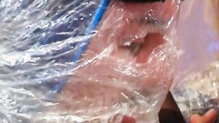 Marvellous blonde whore sucks big scene coated friend's penis