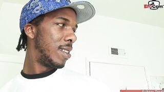 Chubby african women screwed wild inside the restroom by the big black cock