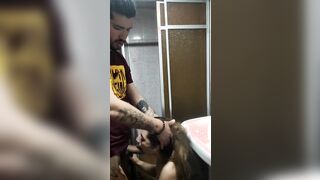 Gf barely legal inside the shower