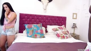 EBONY BROTHER CATCH STEP SISTER INTO MOMS ROOM AND SEDUCE SEX