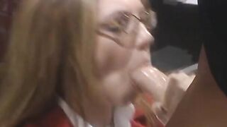 Big hair bimbo with giant titties riding on men long thick rod