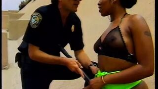 Slutty black sexy banged! by kinky policeman