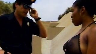 Slutty black sexy banged! by kinky policeman