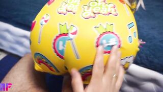 Big Tit GF gets boned rough and gets cum into mouth
