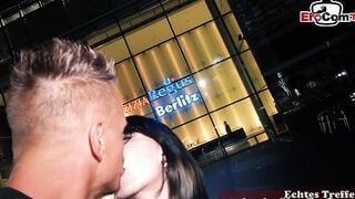 German 18yo Schoolgirl with glasses pick up online for a banged!