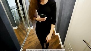 CUM ON BEAUTY REALTOR'S FACE WHILE VIEWING APARTMENT