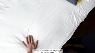 CUM ON BEAUTY REALTOR'S FACE WHILE VIEWING APARTMENT