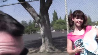 Tiny Hooters Plowed - Elizabeth Bentley is a dark hair teens