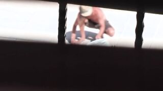 Stalker filmt junges Paar Outdoors beim Sex