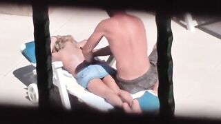 Stalker filmt junges Paar Outdoors beim Sex