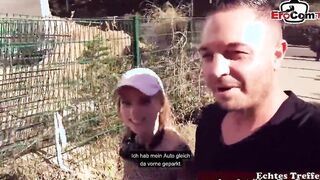 Slender 18 Year Old with tiny titties pick up for an outside fucked