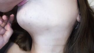 hot Japan! Ayumi blonde eastern 18 year old blows and masturbates