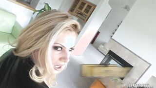 Pvc-clad bbcs Gf Friday Opens Her Legs Lex Steele's Dark Shaft!
