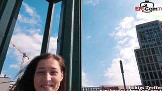 Slim 18yo Teenagers with tiny melons into a german nailed date