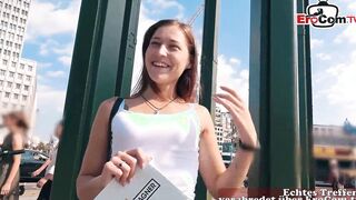 Slim 18yo Teenagers with tiny melons into a german nailed date