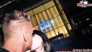 German 18yo College Girl with glasses pick up online for a banged