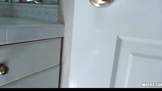 Adorable perky-tit Hispanic lover Lola Foxx bounces her butt on BF's dick