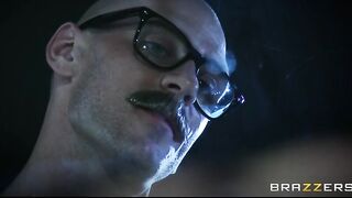 Doctor give his Big Tit Patient Audrey Bitoni a Sponge Tub
