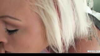 Crazy Hot huge-tit blonde is picked up & fuck at the outdoors park