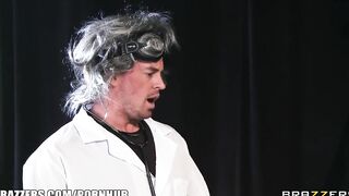 Mad Scientist Creates a Slutty Huge-tit Wifey for himself