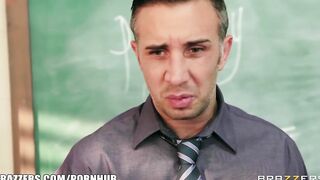 Slutty Huge-tit School Girl Brooklyn Chase is Seduced by her Prof
