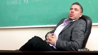Big Tit Dark Haired College Dean Phoenix Marie Takes 2 Dicks at Work