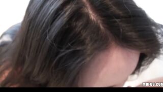 Slutty dark hair Hispanic Cara Swank wants to pounded her boyfriend on camera
