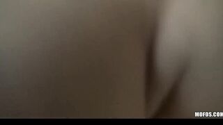 GODDESS blond amateur Krystal Banks riding her BF's huge-penis on camera