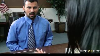 Officer Worker Gets a Lesson into Group Sex with his beauty Bosses