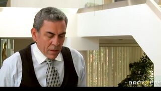 Dominant Huge-tit Blonde milf Mellanie Monroe Fucks her Employee