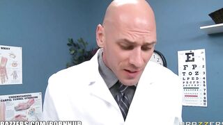 2 Blonde Med Students Bimbos Fucked their Professor inside a 3Some