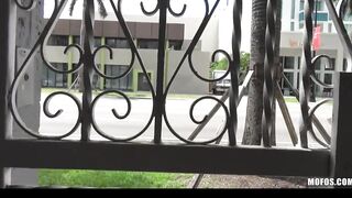 Huge-tit dark haired gf Sabrina Taylor offer crazy hot outdoor HEAD