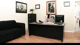 Huge-tit Boss Tory Lane Riding 2 Cocks at once inside a Job Interview